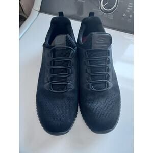 Sketchers Work size 11 Black Shoes Slip on Slip Resistant EUC see photos